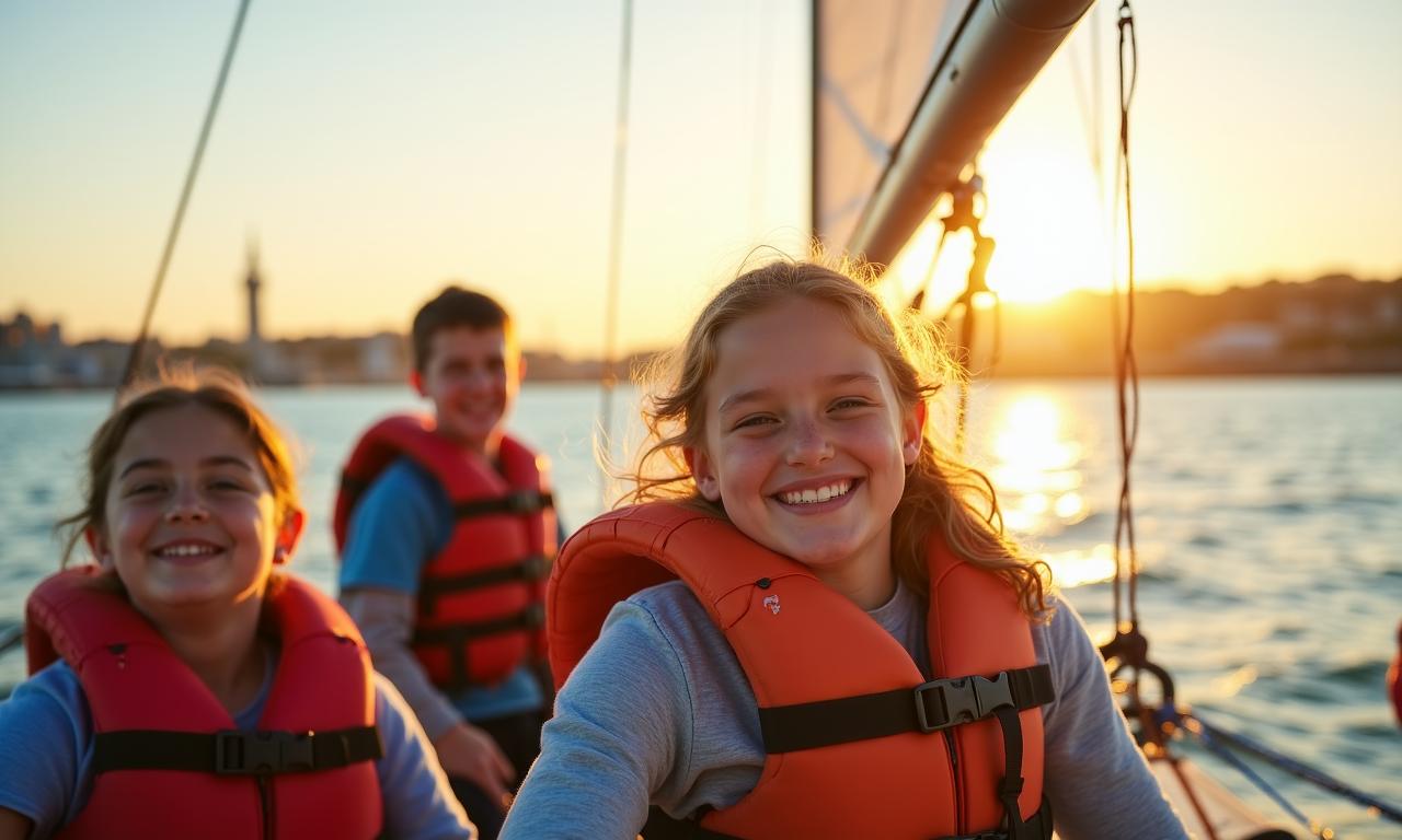 Sailing on Dublin Bay with community participants